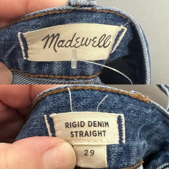 Madewell Rigid Denim Straight Mini Skirt in Haydel Wash: Tie-Waist Edition - Picture 6 of 8